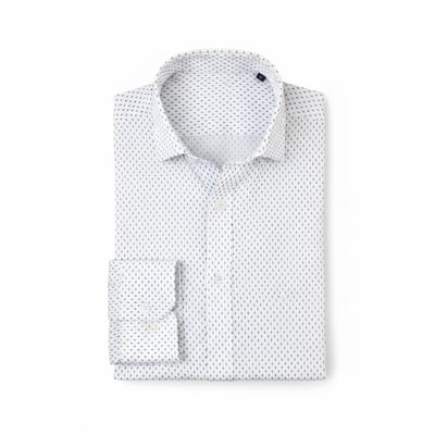 Nautica Men's Wrinkle-Resistant Printed Performance Dress Shirt