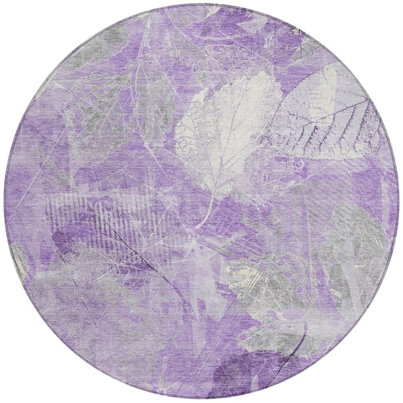 HomeRoots Floral Transitional Rectangle Outdoor Rug