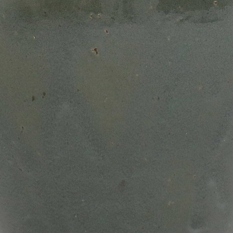 Sunnydaze Studio Glazed Ceramic Planter - Set of 2 - 9-Inch - Gray