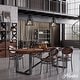 preview thumbnail 3 of 5, Hunter Rafner Pendant with Mercury Glass, Geometric, Industrial, Craftsman, Kitchen, Dining Room, Entry, Kitchen Island