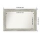 preview thumbnail 46 of 119, Dove Greywash Framed Non-Beveled Custom Wall Mirror, Bathroom Vanity Mirror Outer Size: 40 x 27