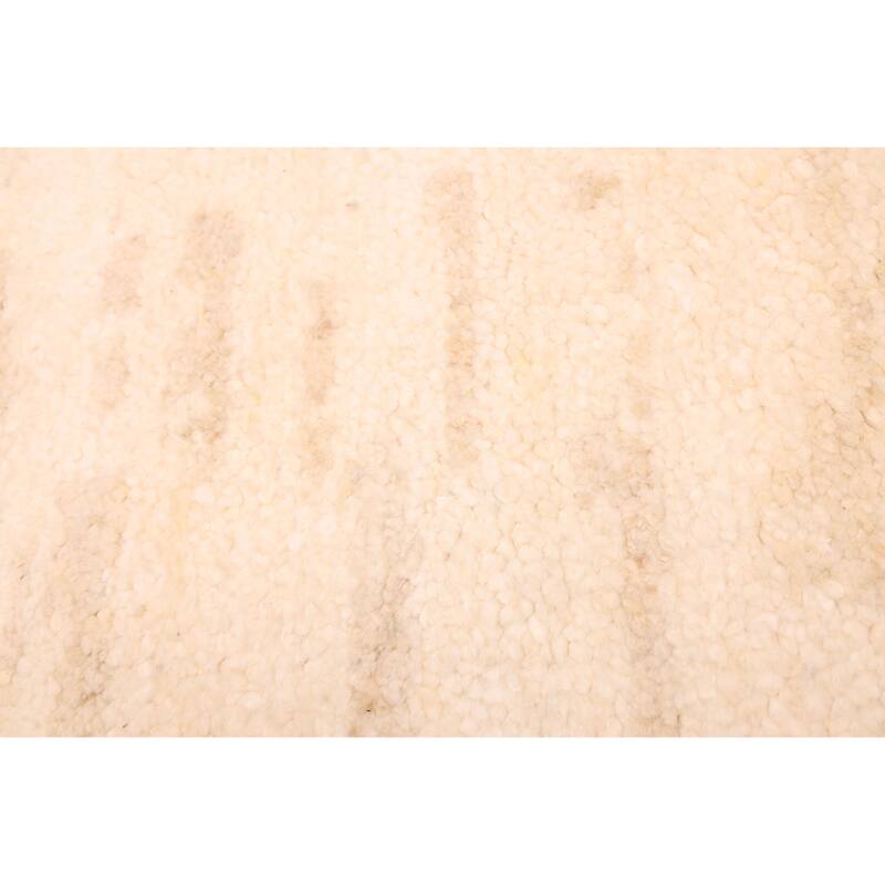 ECARPETGALLERY Hand-knotted Looma Cream Wool Rug - 8'1 x 10'2