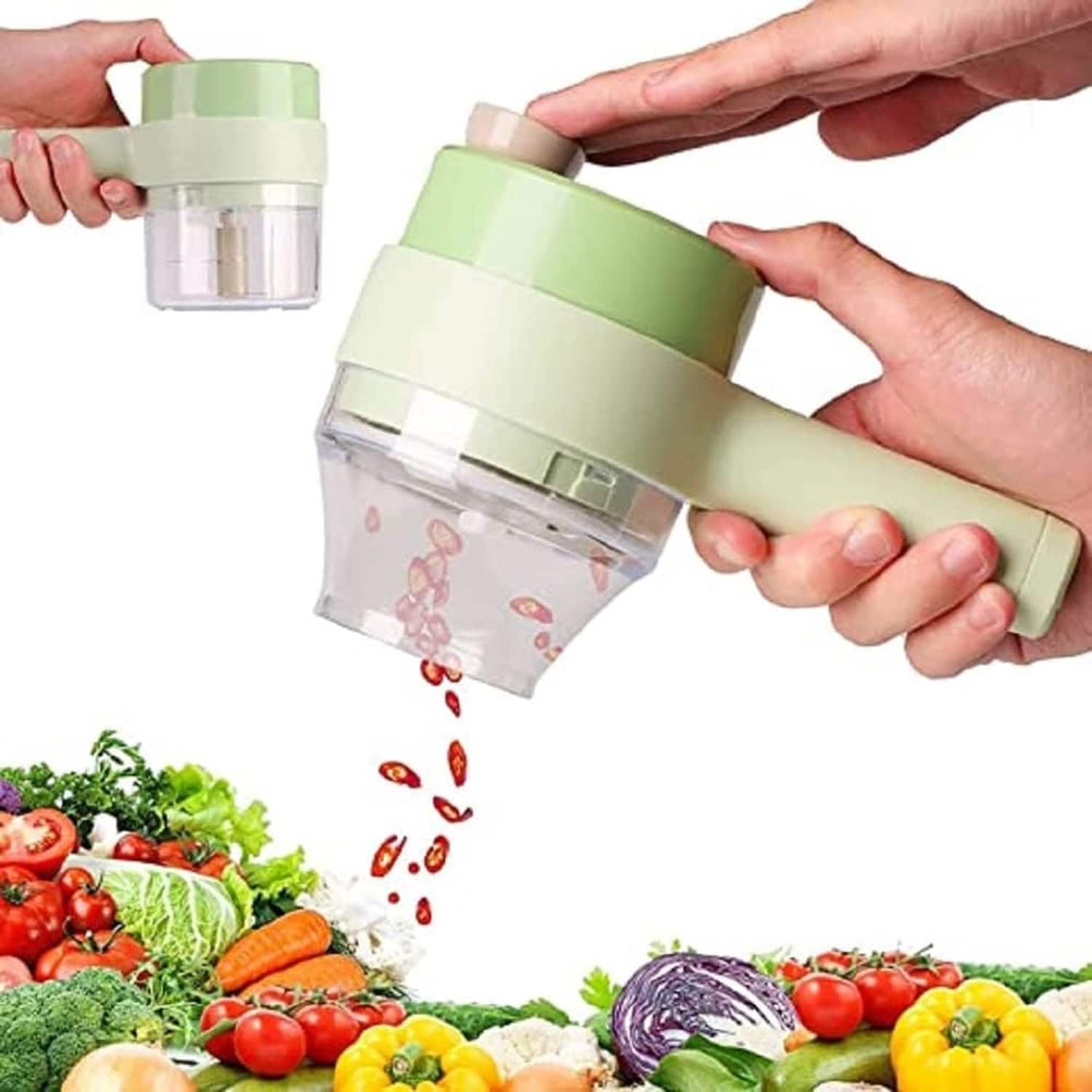 4-in-1 Electric Vegetable Chopper Cutter Slicer