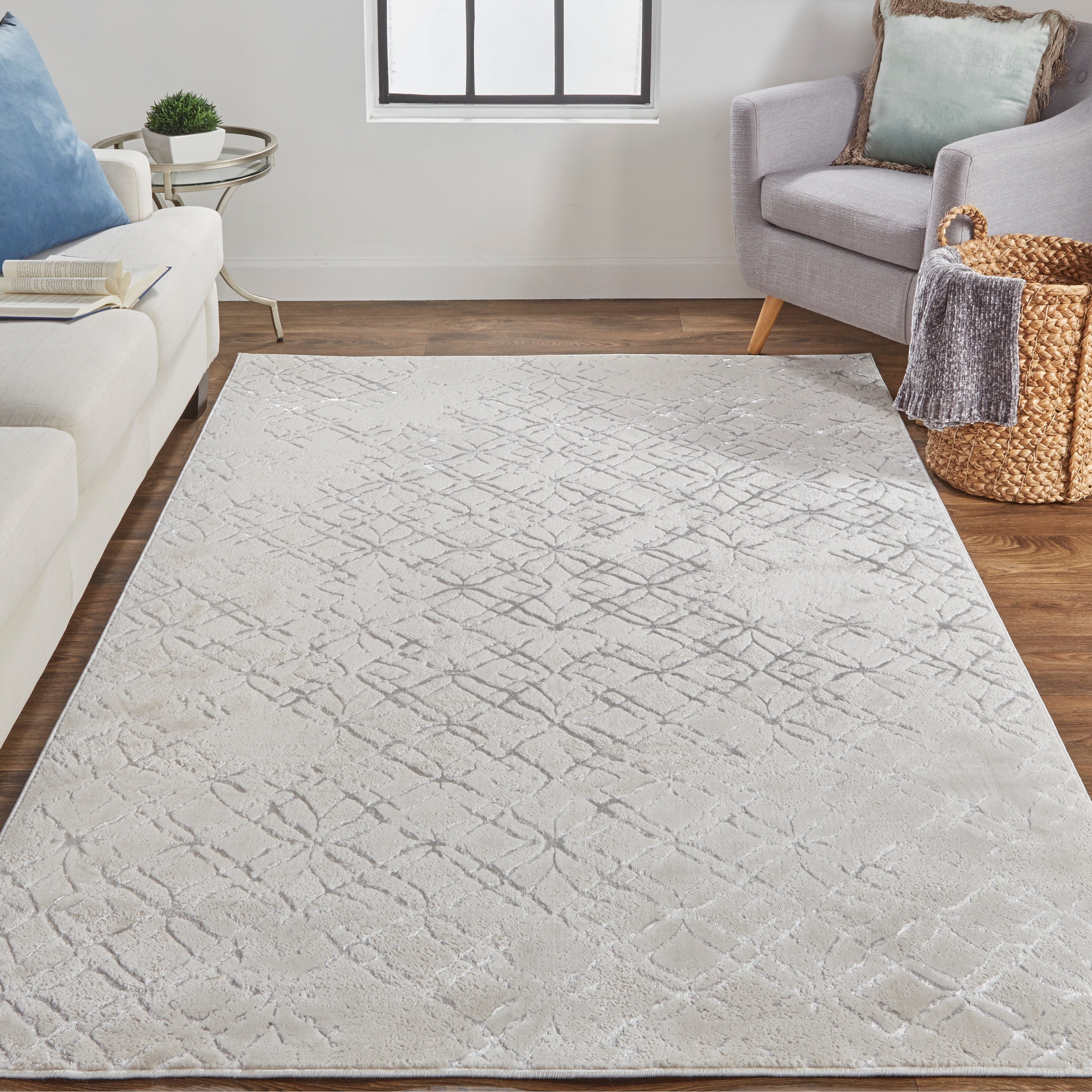 Grand Bazaar Orin Machine Made Distressed Modern Area Rug