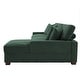 preview thumbnail 45 of 132, 118" W Corduroy L-shape Modular Sectional Sofa with Pillows
