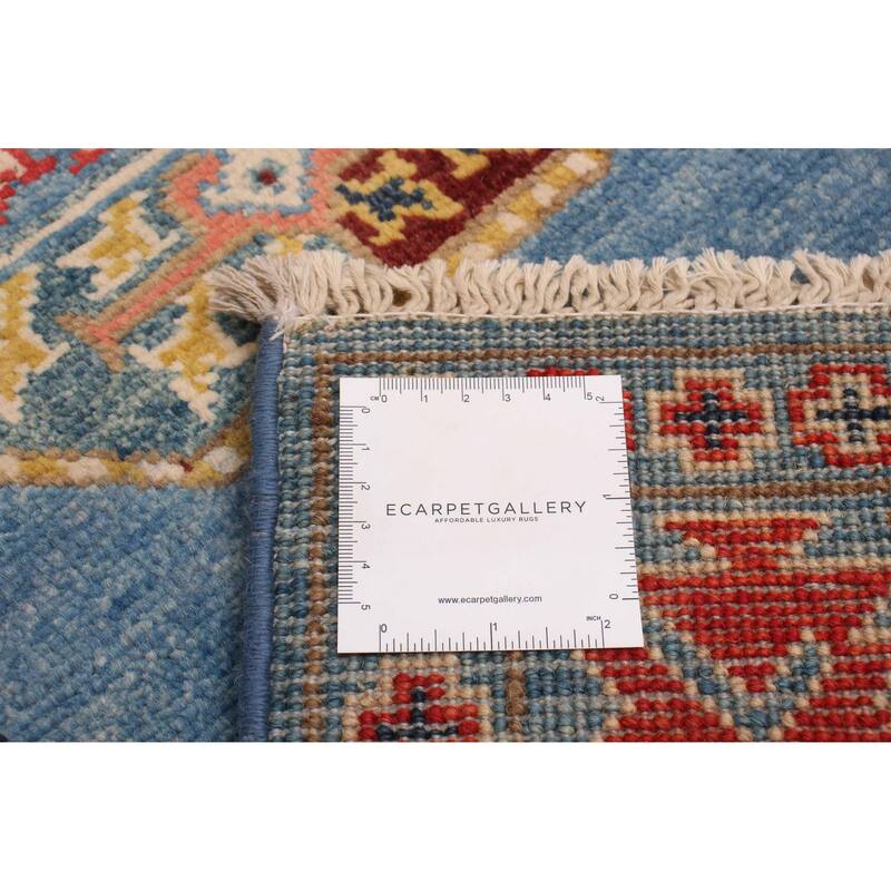 ECARPETGALLERY Hand-knotted Uzbek Ghazni Blue Wool Rug - 2'9 x 10'0