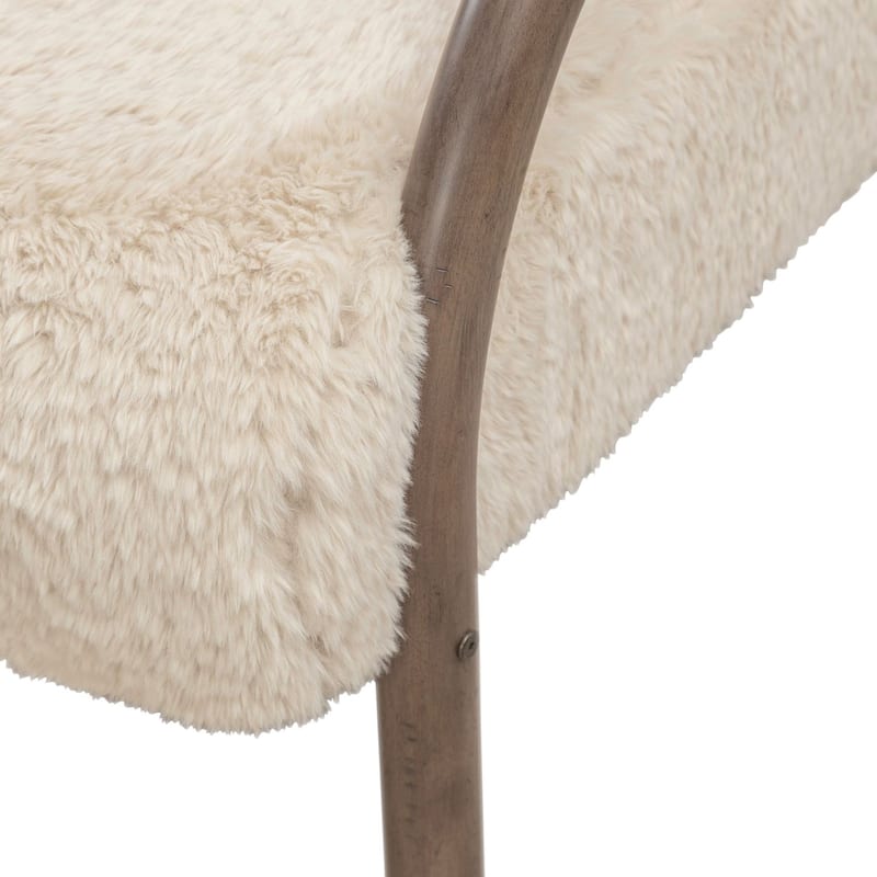 Liberty Furniture Broadmore Upholstered Accent Chair - Faux Sheepskin - Width 32'' x Depth 35'' x Height 38''