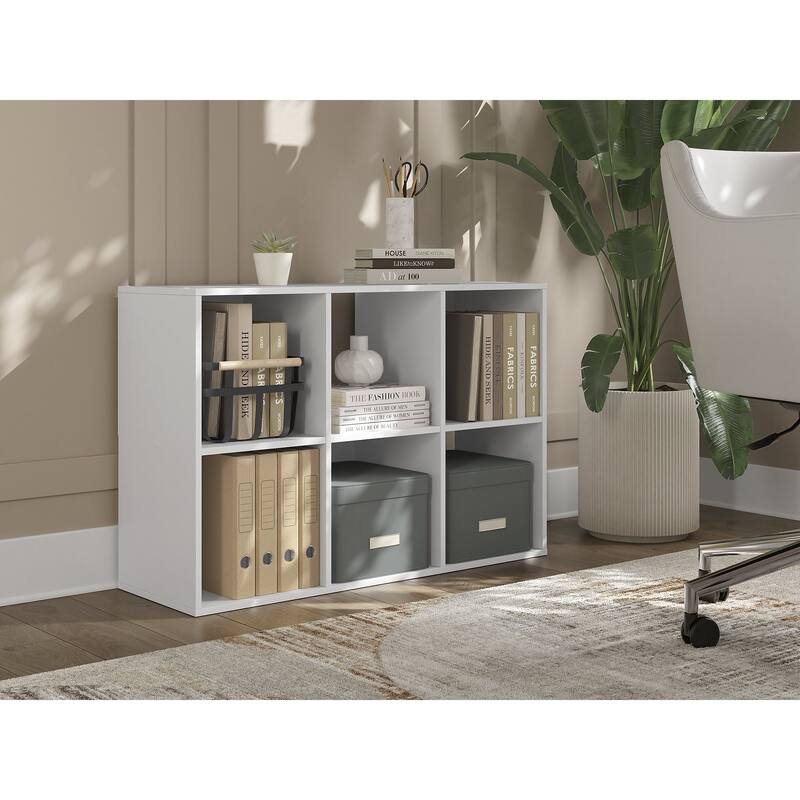 Signature Design by Ashley Onita White 6 Cube Organizer - 24" W x 12" D x 35" H