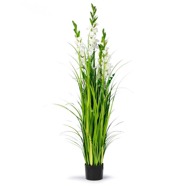 5 Feet High Artificial Red with Decorative White Flowers and Crystal