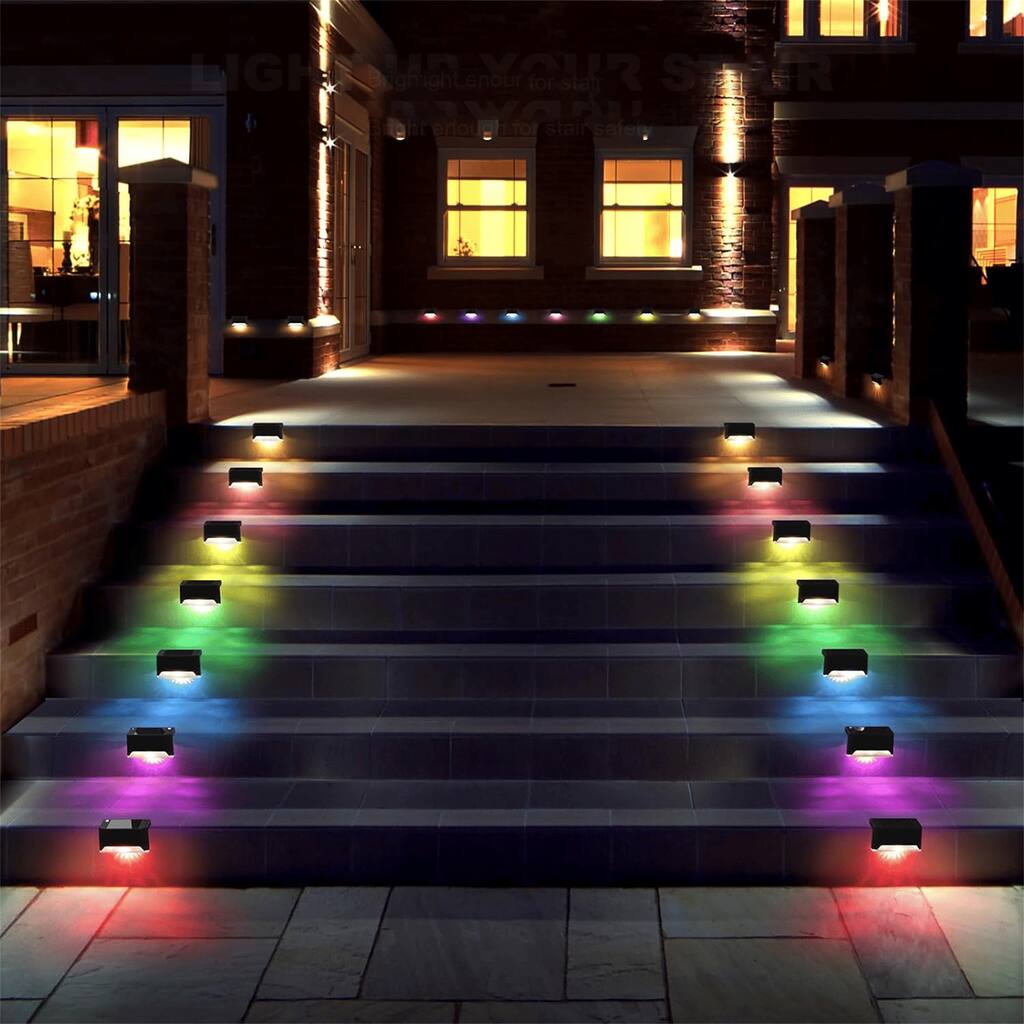 RGB lights-16PCS Led Solar Deck Light