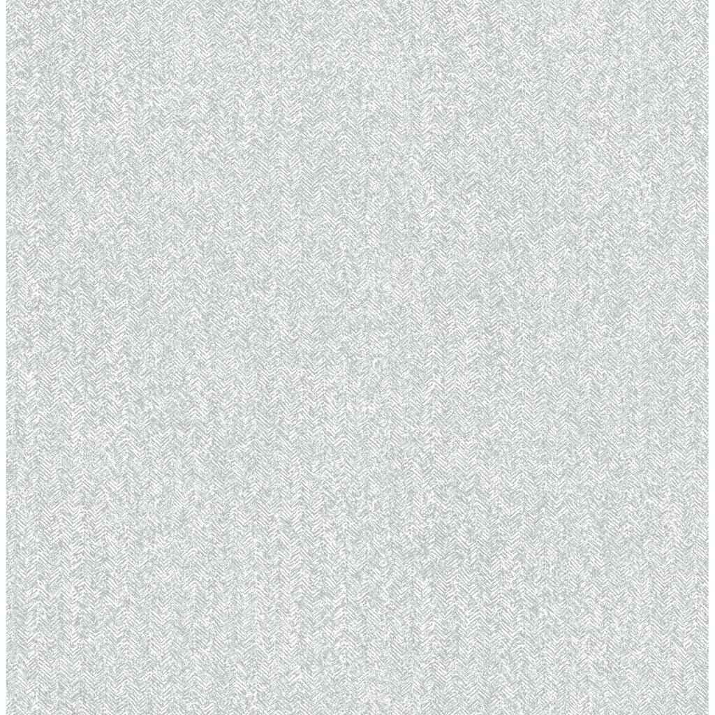 A-Street Prints Ashbee Light Grey Faux Fabric Wallpaper