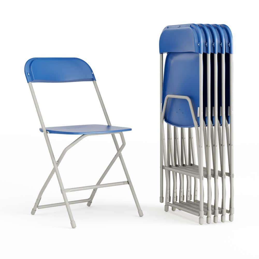 Plastic Folding Chair - 6 Pack 650LB Weight Capacity - Event Chair - 17.5"W x 18"D x 31.5"H