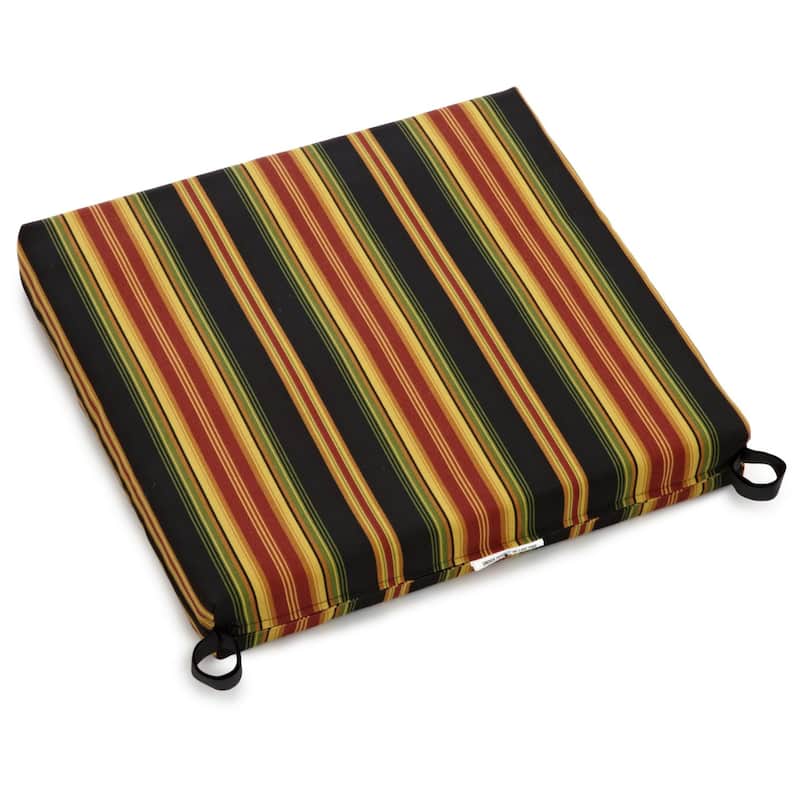 20-inch by 19-inch Indoor/Outdoor Chair Cushion - 20 x 19 - Lyndhurst Raven