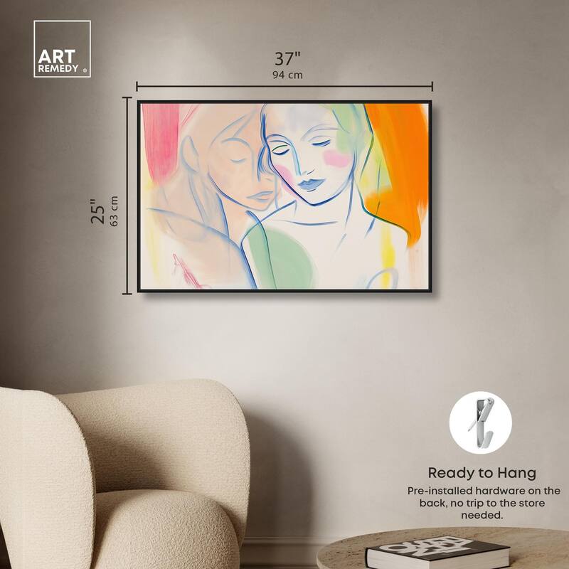 Brushstroke Bond Canvas by Art Remedy