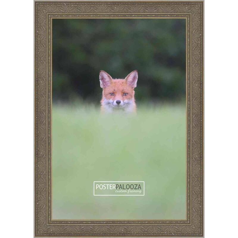 22x34 Ornate Silver Complete Wood Picture Frame with UV Acrylic, Foam Board Backing, & Hardware