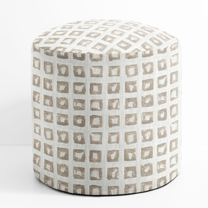 Sorra Home Sunbrella Outdoor Round Bean Pouf
