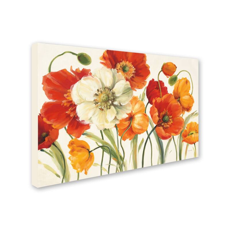Lisa Audit 'Poppies Melody I' Canvas Art