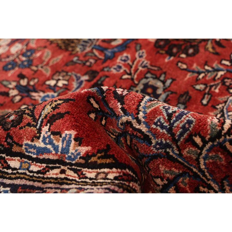 ECARPETGALLERY Hand-knotted Anadol Dark Red Wool Rug - 3'5 x 10'2