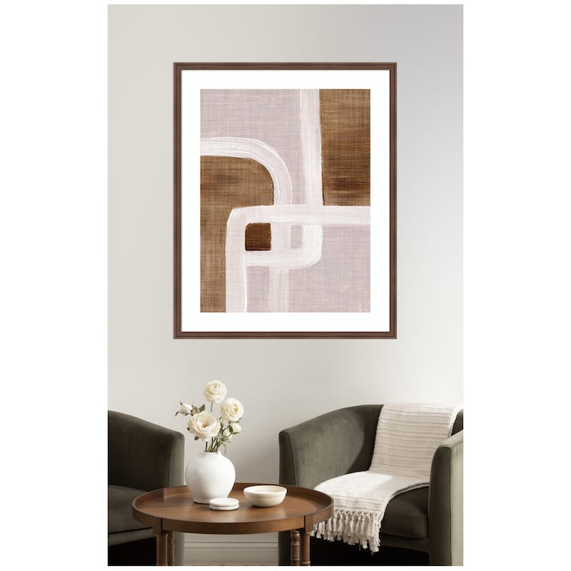 Kate and Laurel Framed Art rhythmic lines ll by Nikita Jariwala