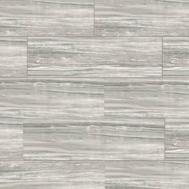 Penthouse 4x12 Pearl Attraction Polished Porcelain Tile - Floor & Wall