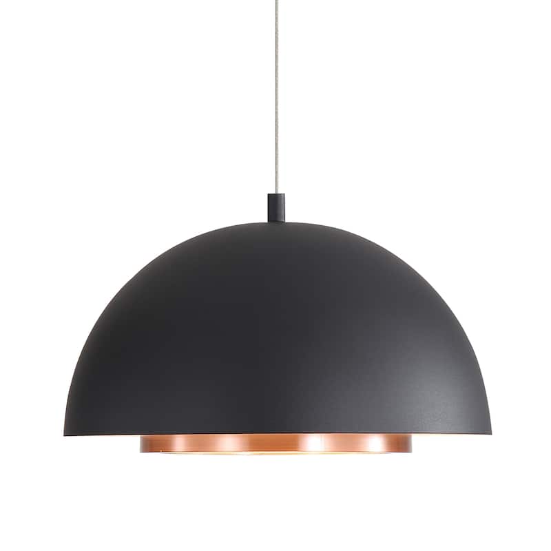 Wry Lighting Solsken Integrated LED 12in Pendant in Sand Black