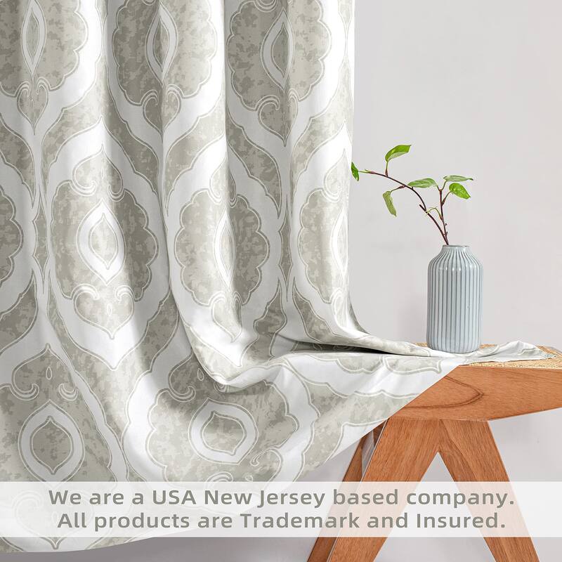DriftAway Rory curtain 2 Panels Set for Living Room Boho Medallion Chic Drapes