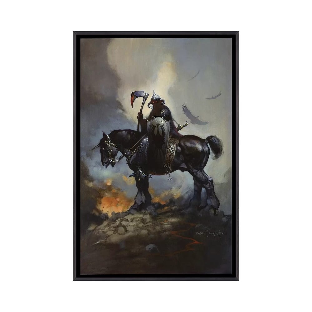 iCanvas "Death Dealer" by Frank Frazetta Framed