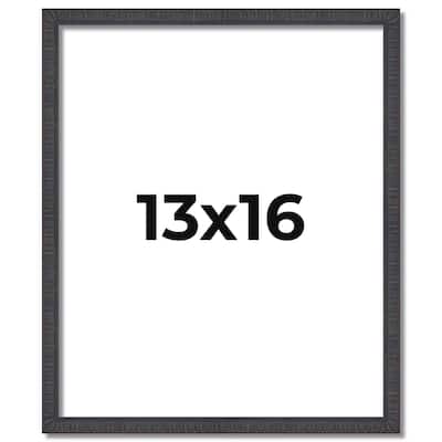 13x16 Frame Brown Solid Wood Picture Frame - Complete Modern Photo