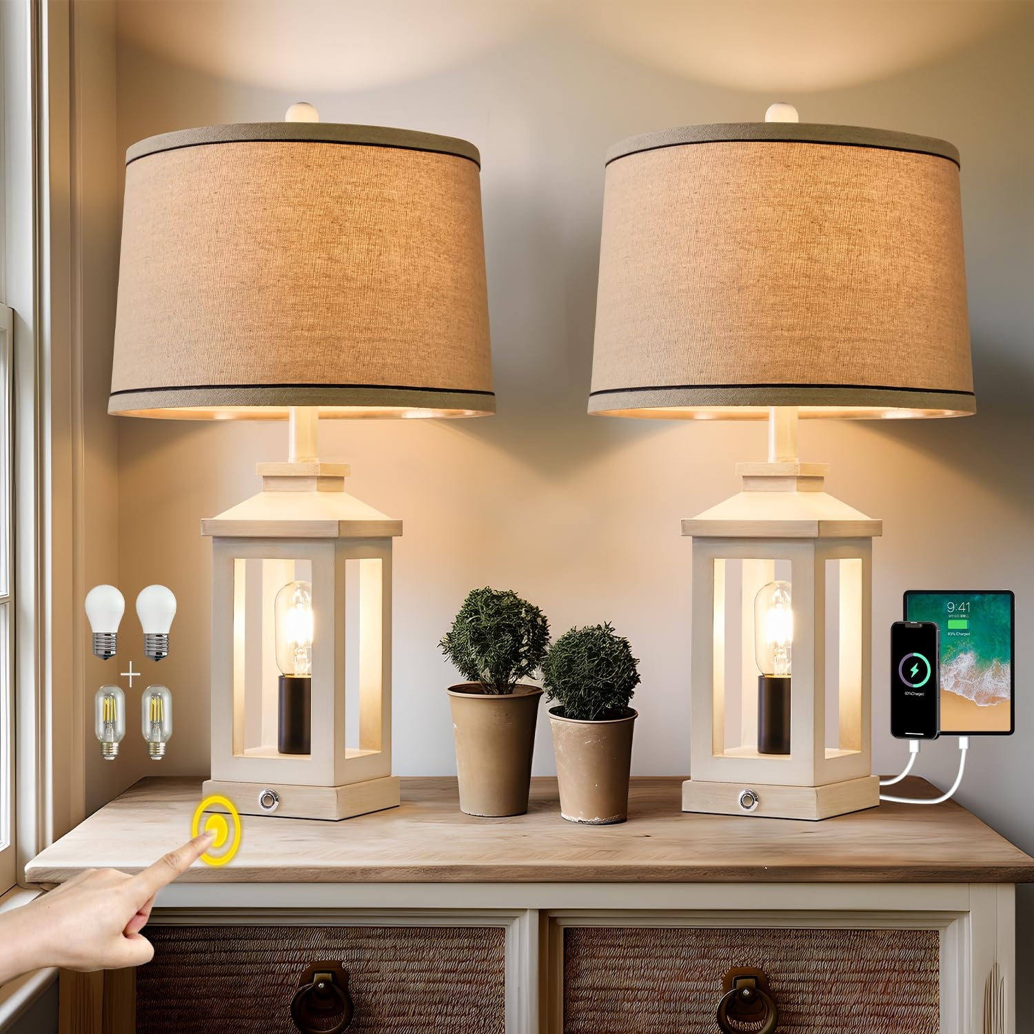 Dimmable touch light sale