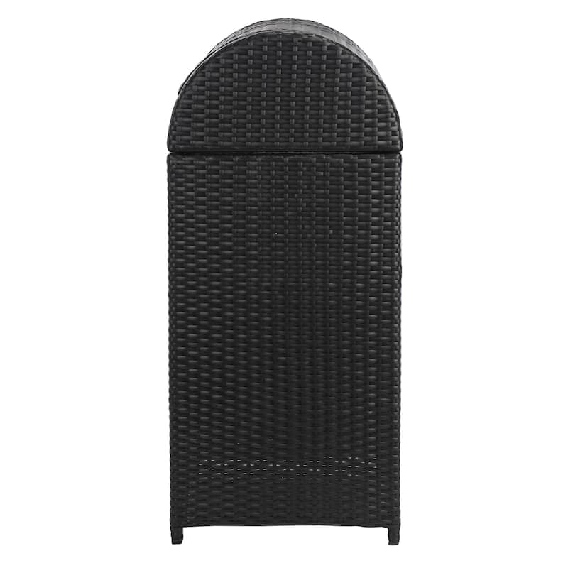 SAFAVIEH Outdoor Mazeli Trash Bin (Fully Assembled)