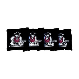 New Mexico State Aggies Black Cornhole Bags