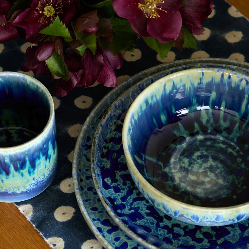 LEMIEUX ET CIE Hanami 4-Piece Stoneware Dinner Plate Set