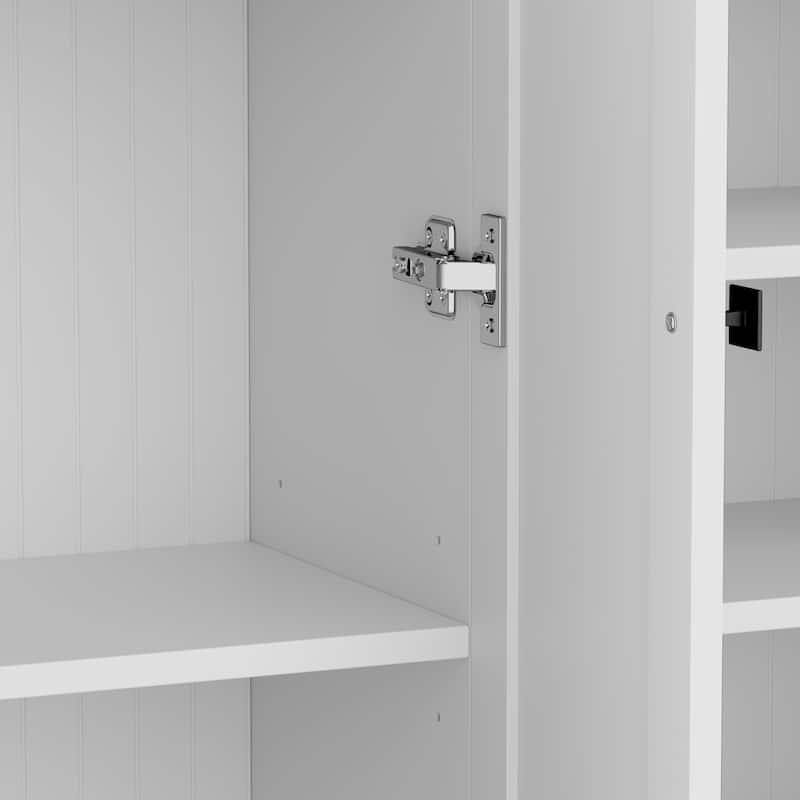 78.7'' H Hall Tree with Bench, 5 Cubbies, 4 Doors & 5 Drawers, Adjustable Shelves Entryway Storage Cabinet