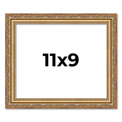 11x9 Frame Red Solid Wood Picture Frame Width 1.75 Inches | Interior Frame Depth 1 13/16 Inches