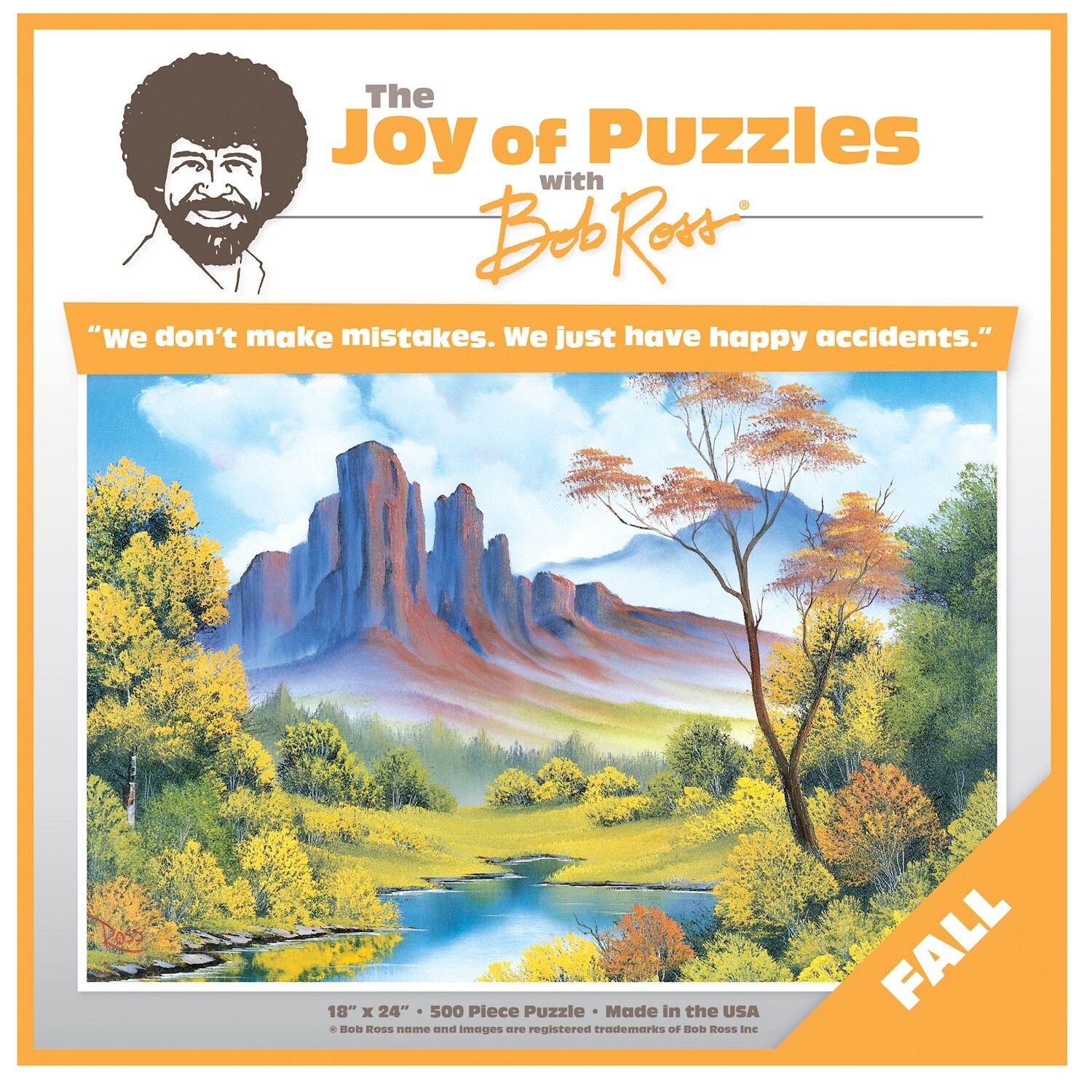 Shop Wellspring Bob Ross Puzzle Fall Autumn The Joy Of Puzzles