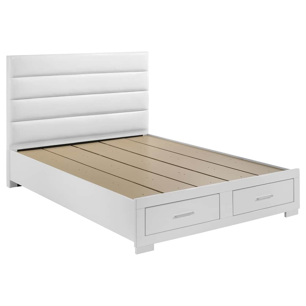 Felicity Storage Bed White High Gloss