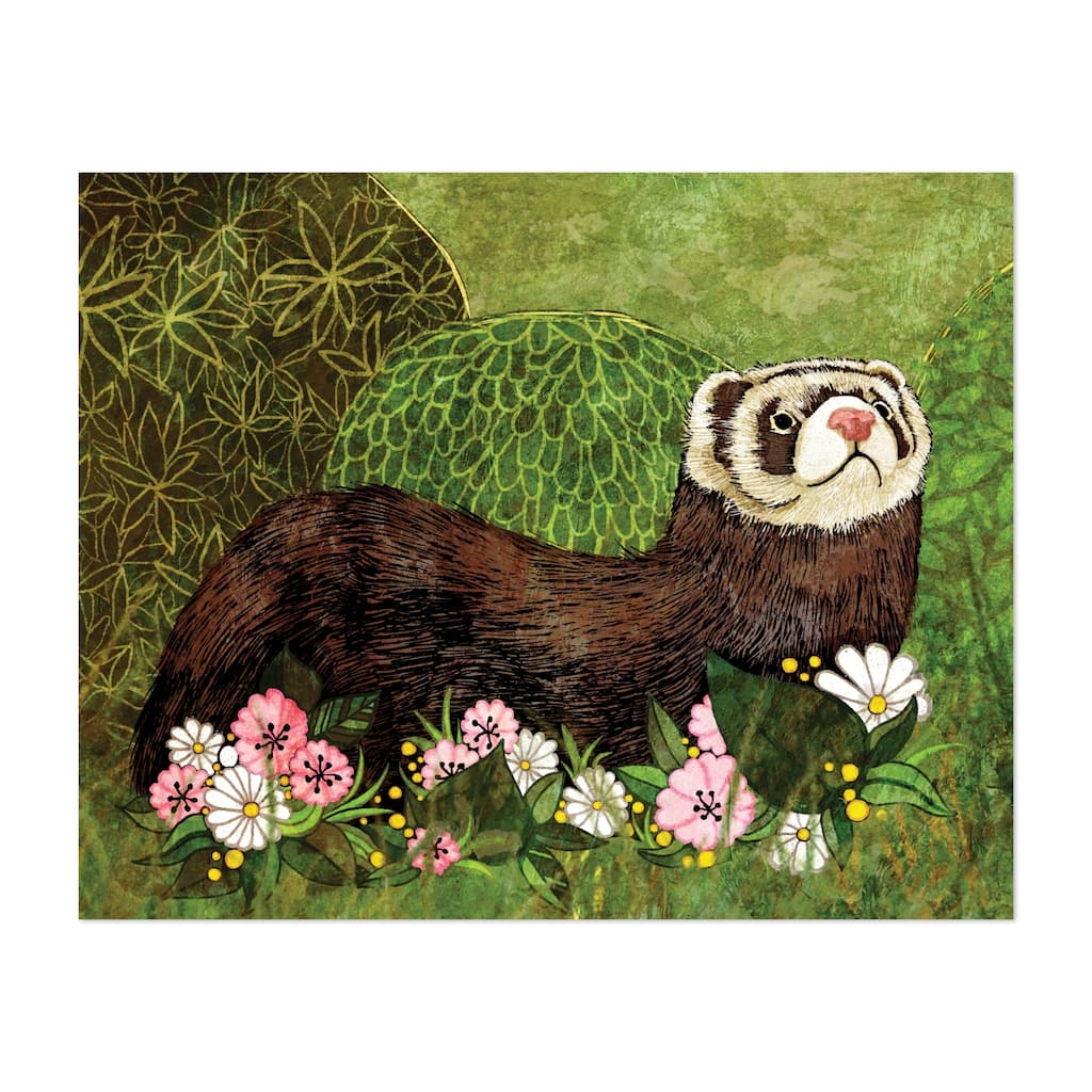 Animals Ferret Nature Polecat Unframed Wall Art Print/Poster