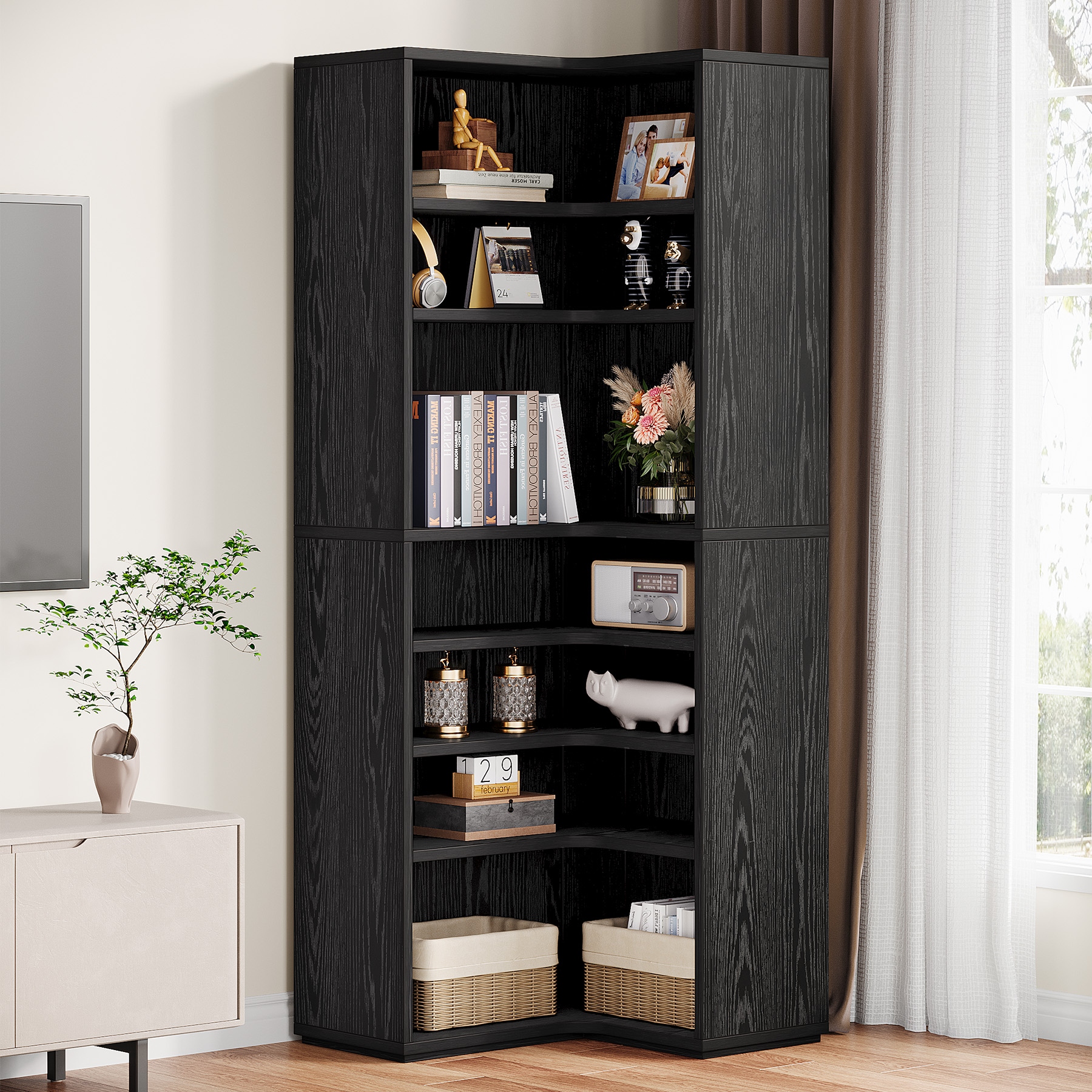 置物 can we talk Amazon.com: SUPER DEAL 5-Tier Bookcase and Bookshelf, Open Storage