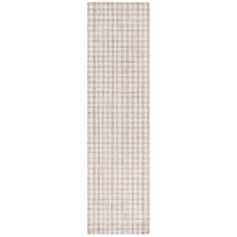 SAFAVIEH Handmade Ebony Katarin Gingham Wool Rug