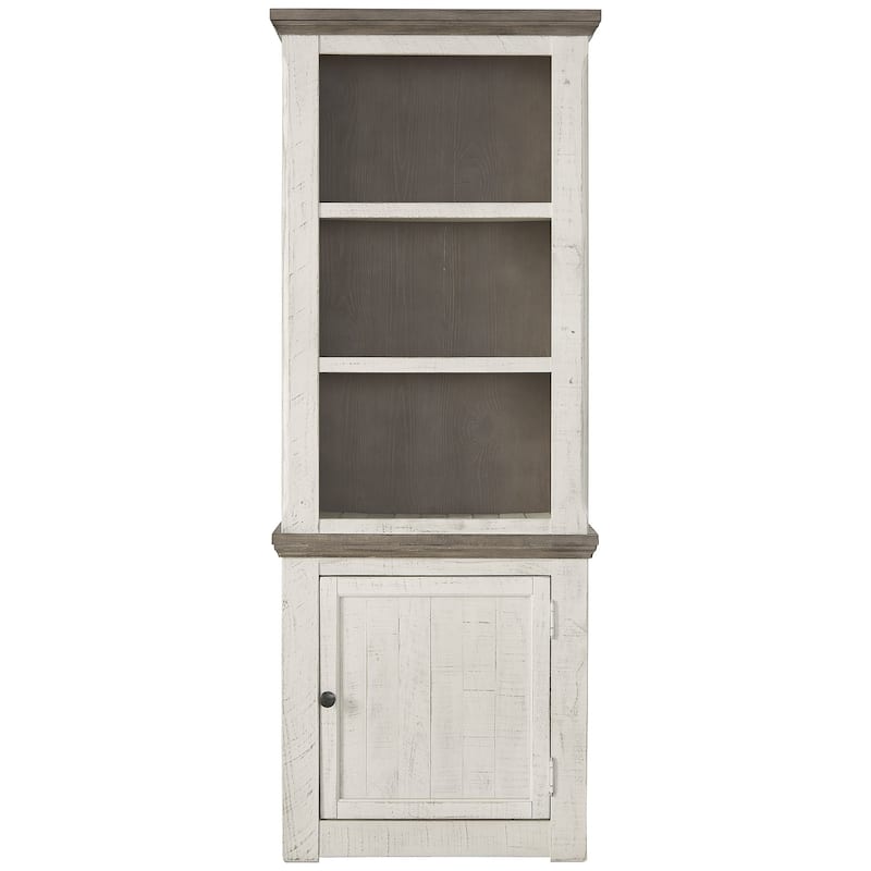 Havalance Right Pier Cabinet, White/Brown - 7'9" x 9'9"