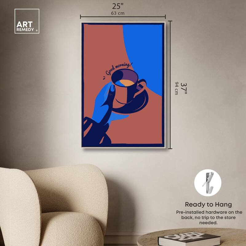 Good Morning Deco Canvas by Art Remedy