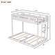 preview thumbnail 4 of 20, Twin over Full Solid Wood Bunk Bed with Built-in Ladder