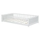 preview thumbnail 30 of 45, Twin Size Wood Floor Platform Bed with Built-in Book Storage Rack