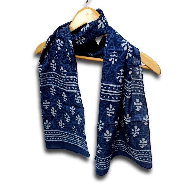 blue print scarf