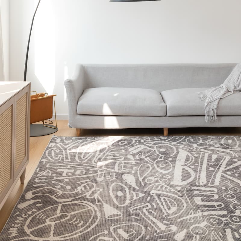 Katie Merz SPORTSGLYPHS Bicycle Area Rug