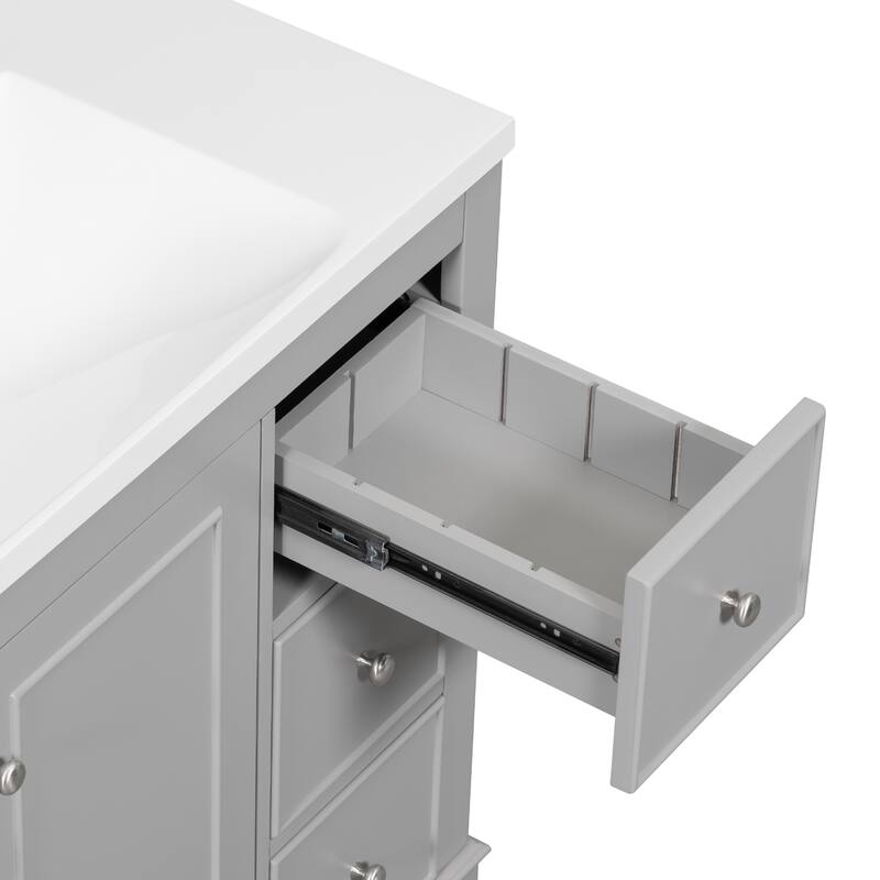 36" Gray Bathroom vanity