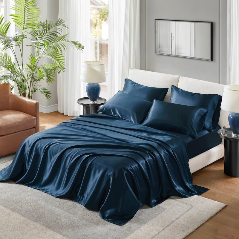 Madison Park Essentials Satin Luxury 6 PC Sheet Set