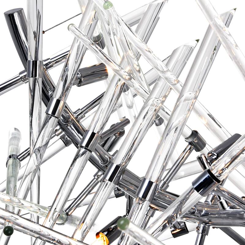 Icicle 10 Light Chandelier With Chrome Finish