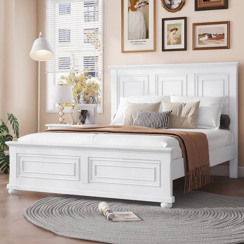 Pinewood Bed with Strengthened Bed Frame
