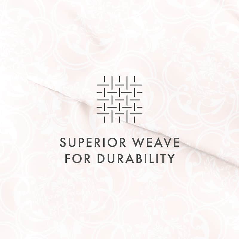 Becky Cameron Oversized Romantic Damask 3 Piece Duvet Cover Set